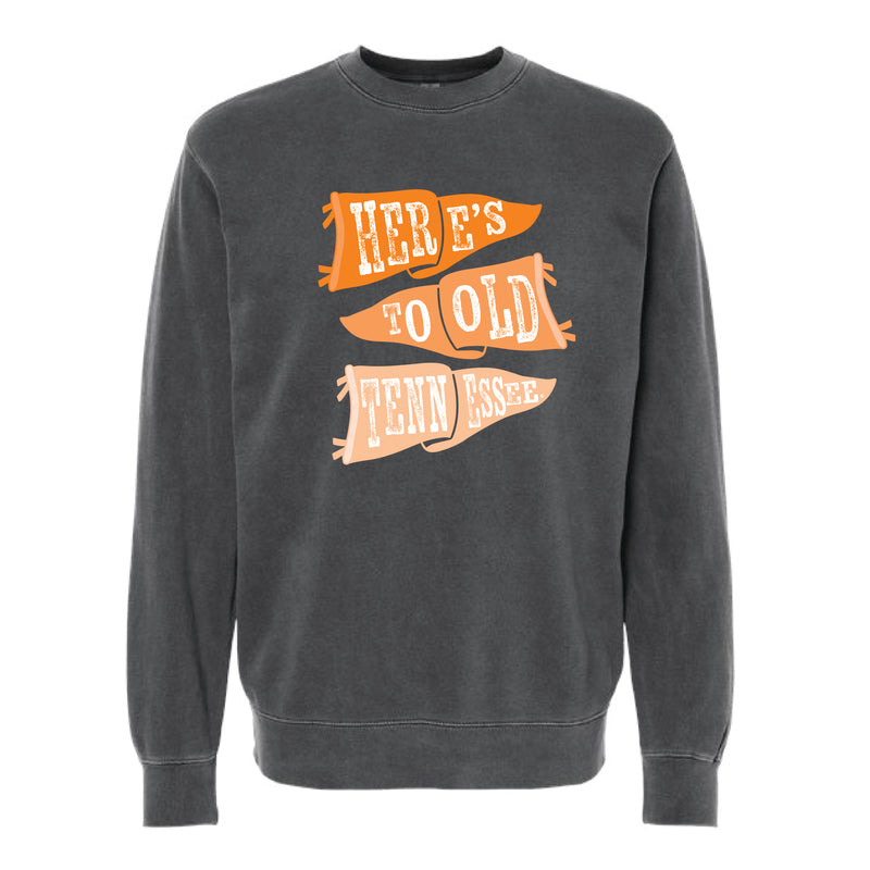 The Ole Tennessee Flags | Pigment Black Sweatshirt