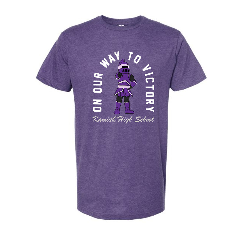 The On Our Way to Victory | Heather Purple Oversized Tee