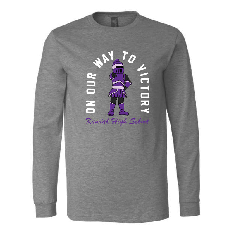 The On Our Way to Victory | Deep Heather Long Sleeve Tee