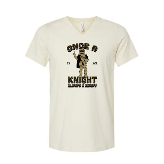The Once A Knight | Natural V-Neck Tee