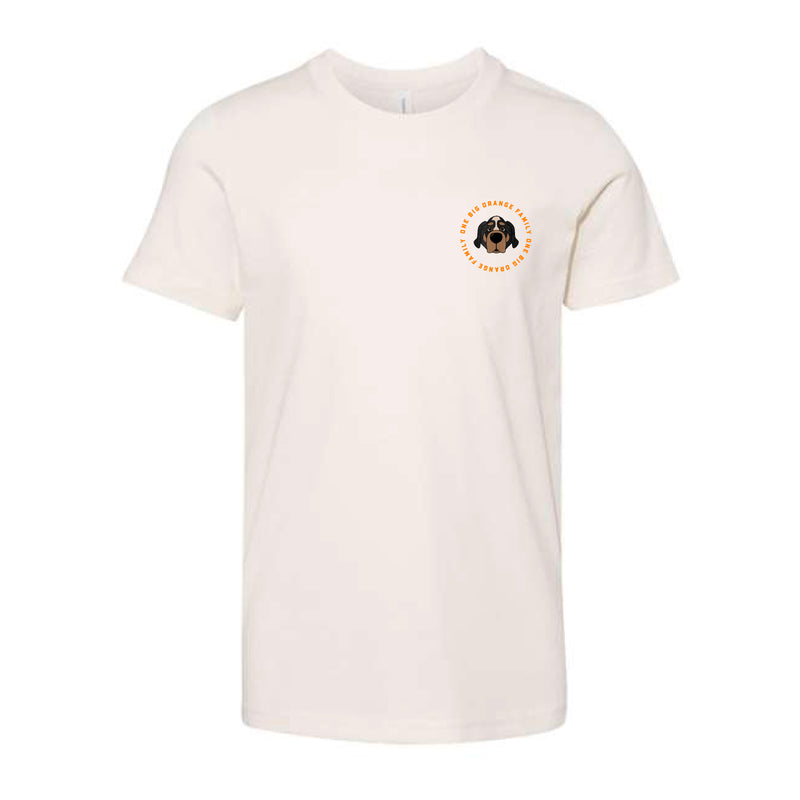 The One Big Orange Family Spirit Circle | Youth Natural  Tee