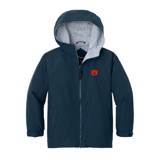 The AU Logo | Embroidered Youth Bright Navy/ Light Oxford Jacket