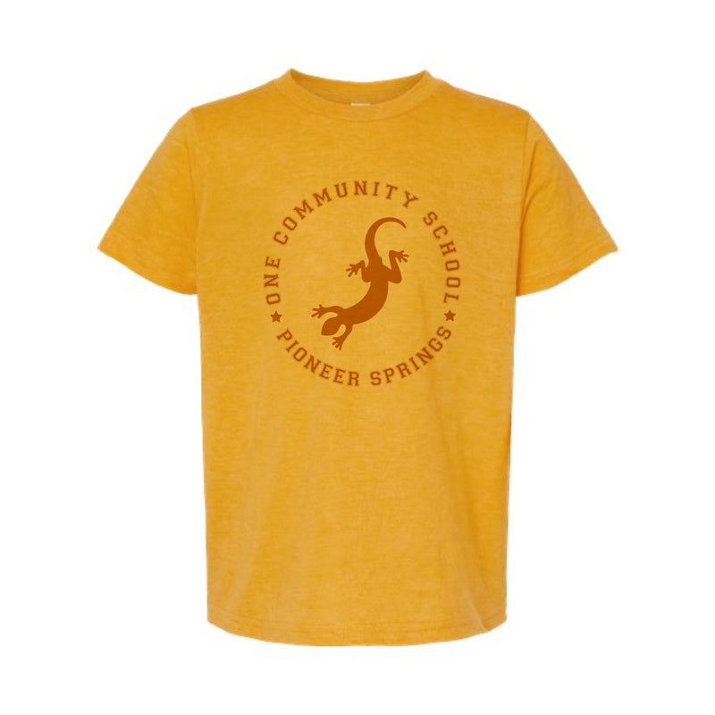 The One Community Circle | Heather Mellow Yellow Oversized Youth Tee