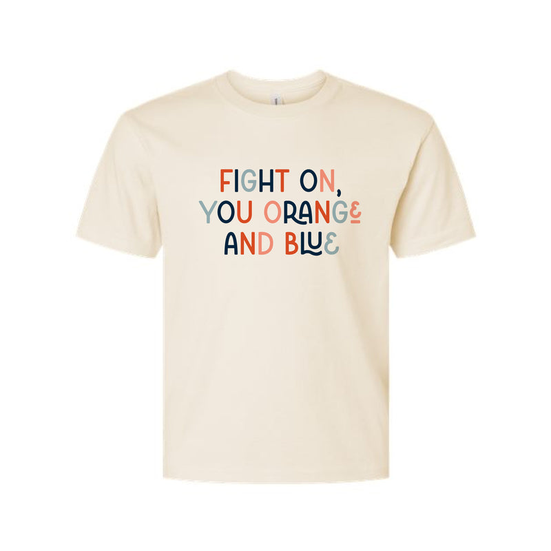 The Orange and Blue Multi | Youth Natural Tee