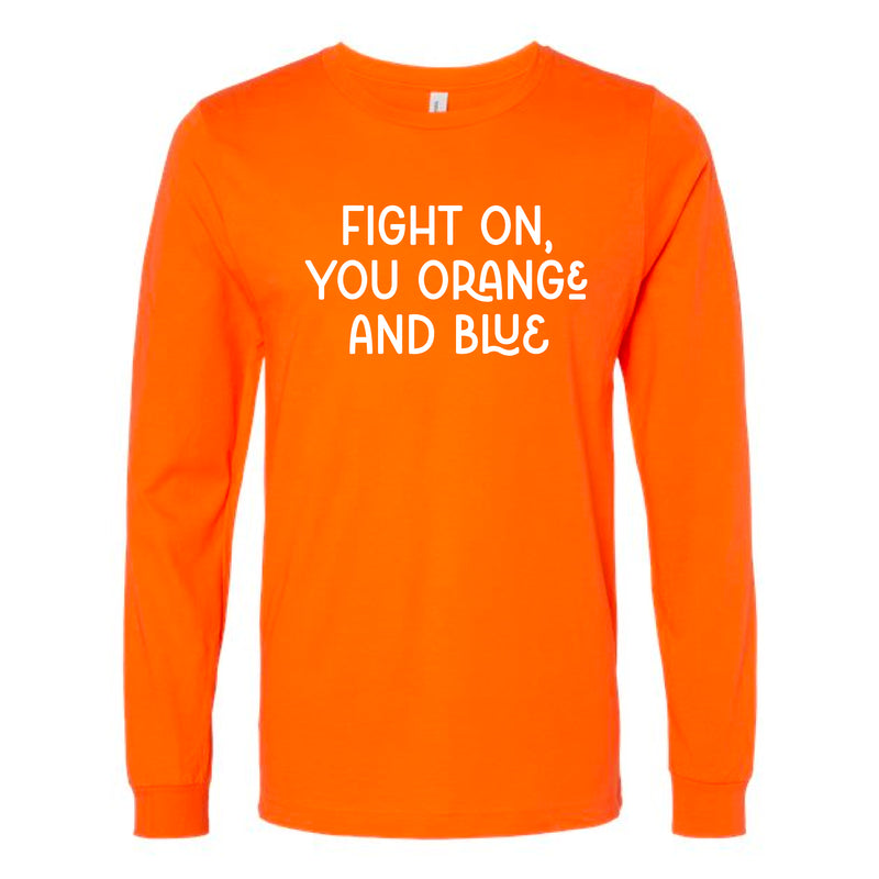 The Orange and Blue Multi | Orange Long Sleeve Tee