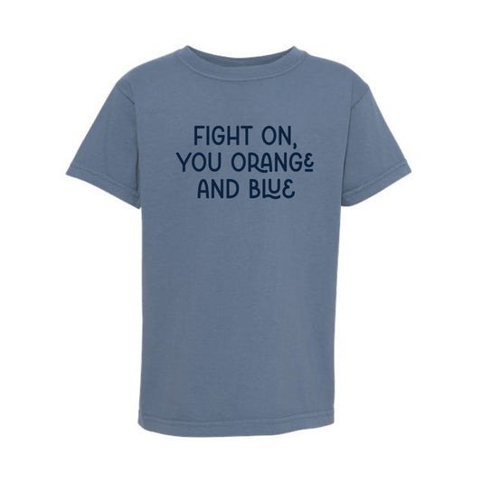 The Orange and Blue Multi | Youth Blue Jean Tee