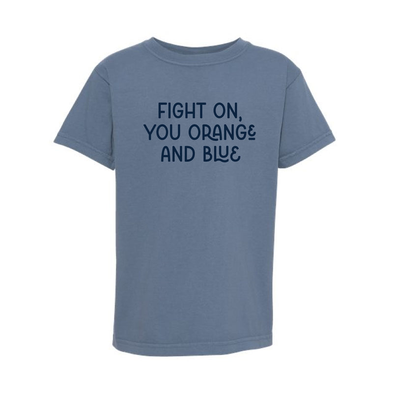 The Orange and Blue Multi | Youth Blue Jean Tee