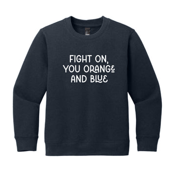 The Orange and Blue Multi | Youth New Navy Crew
