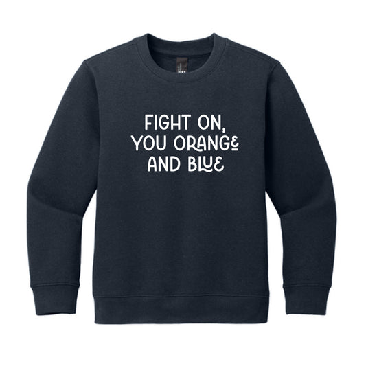The Orange and Blue Multi | Youth New Navy Crew