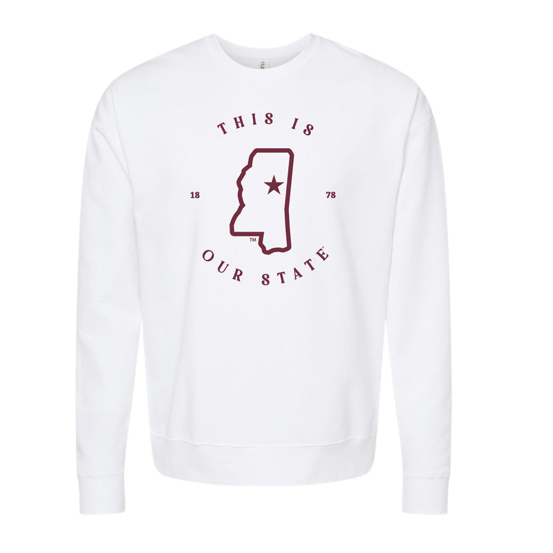 The Our State 1878 | White Sweatshirt