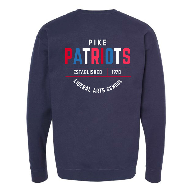 The Patriots Multi | Navy Oversized Crewneck Sweatshirt