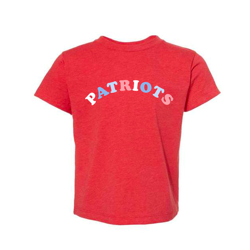 The Patriots Rainbow Arch | Heather Red Toddler Tee