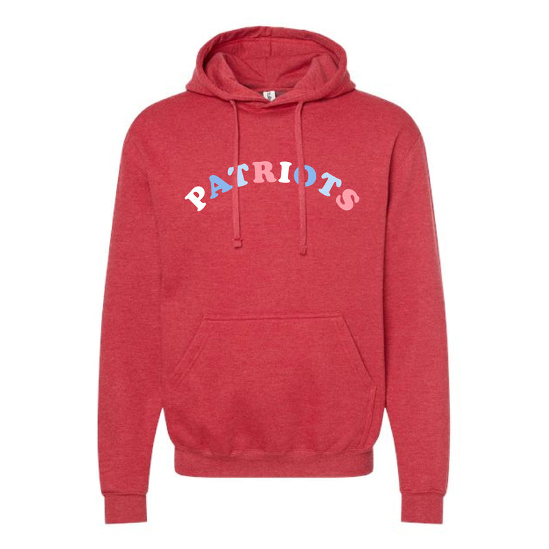 The Patriots Rainbow Arch | Heather Red Oversized Hoodie