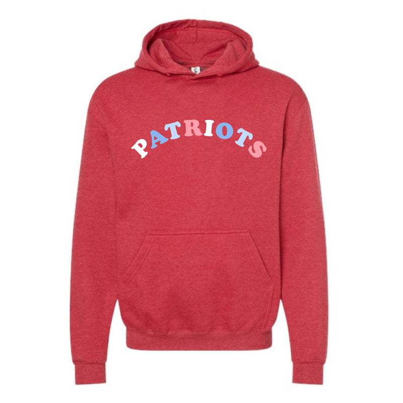 The Patriots Rainbow Arch | Red Oversized Youth Hoodie