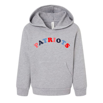 The Patriots Rainbow Arch | Athletic Heather Toddler Hoodie