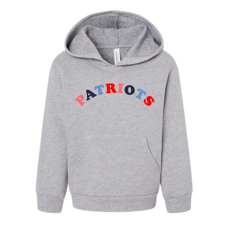 The Patriots Rainbow Arch | Athletic Heather Toddler Hoodie