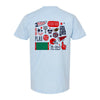 The Patriots All The Things | Baby Blue Oversized Tee