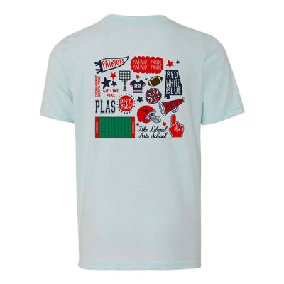 The Patriots All The Things | Ice Blue Youth Tee