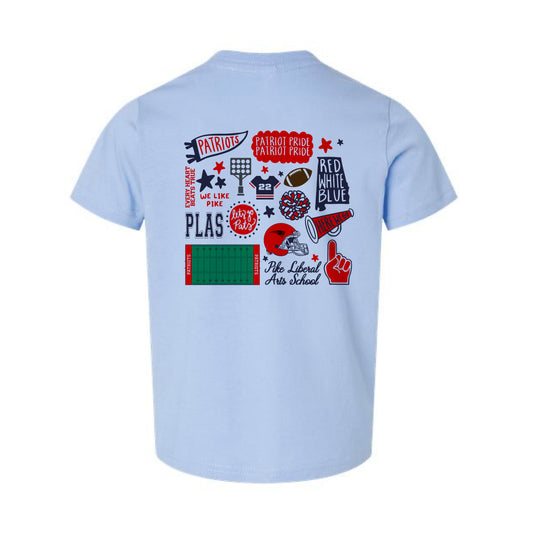 The Patriots All The Things | Light Blue Toddler Tee