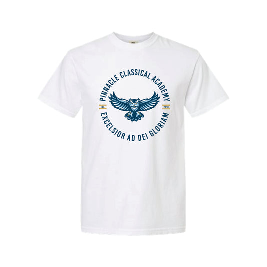 The PCA Circle Est | Adult White Tee