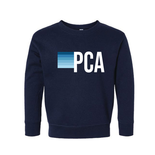 The PCA Stripes | Toddler Navy Crewneck Sweatshirt