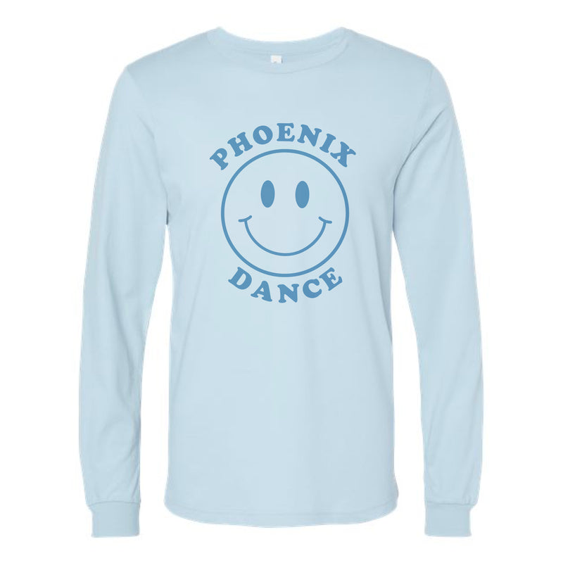 The Phoenix Dance Smiley | Baby Blue Long Sleeve Tee