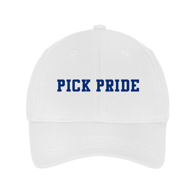 The Pick Pride | Embroidered White Youth Cap