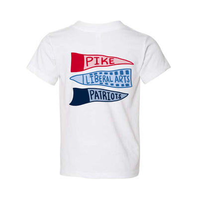 The Pike Liberal Arts Flags | White Toddler Tee