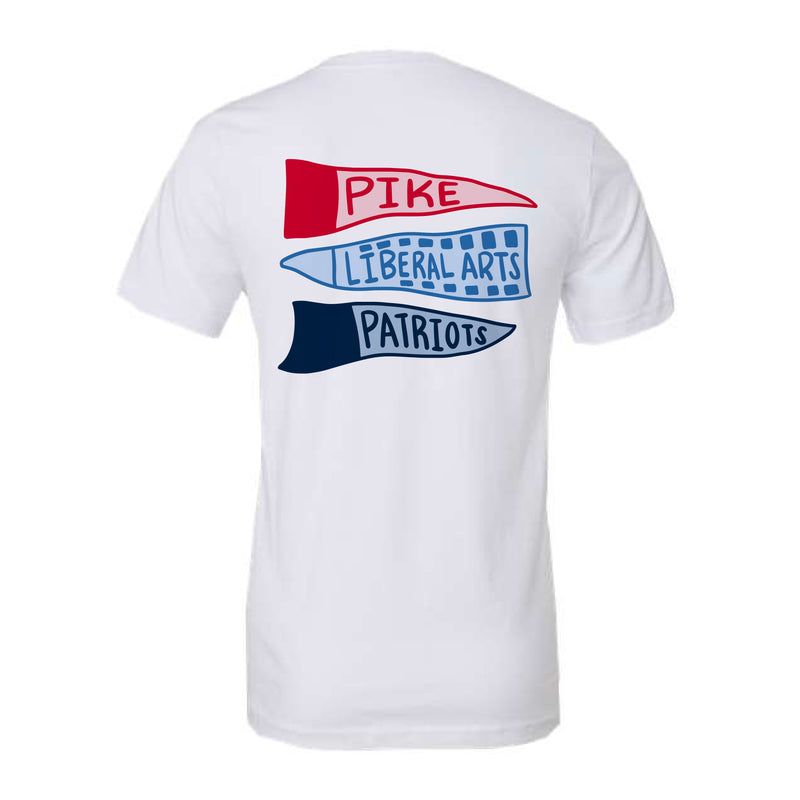 The Pike Liberal Arts Flags | White Tee