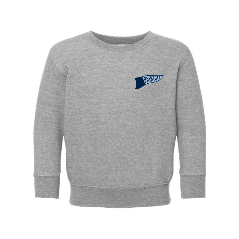 The Pike Liberal Arts Flags | Heather Toddler Crewneck Sweatshirt