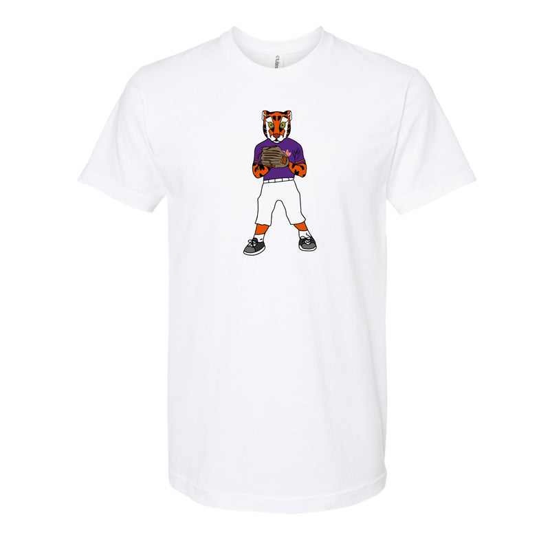 The Pitching Tiger | White Tee