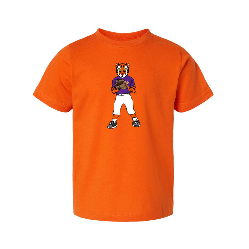 The Pitching Tiger | Toddler Orange Tee