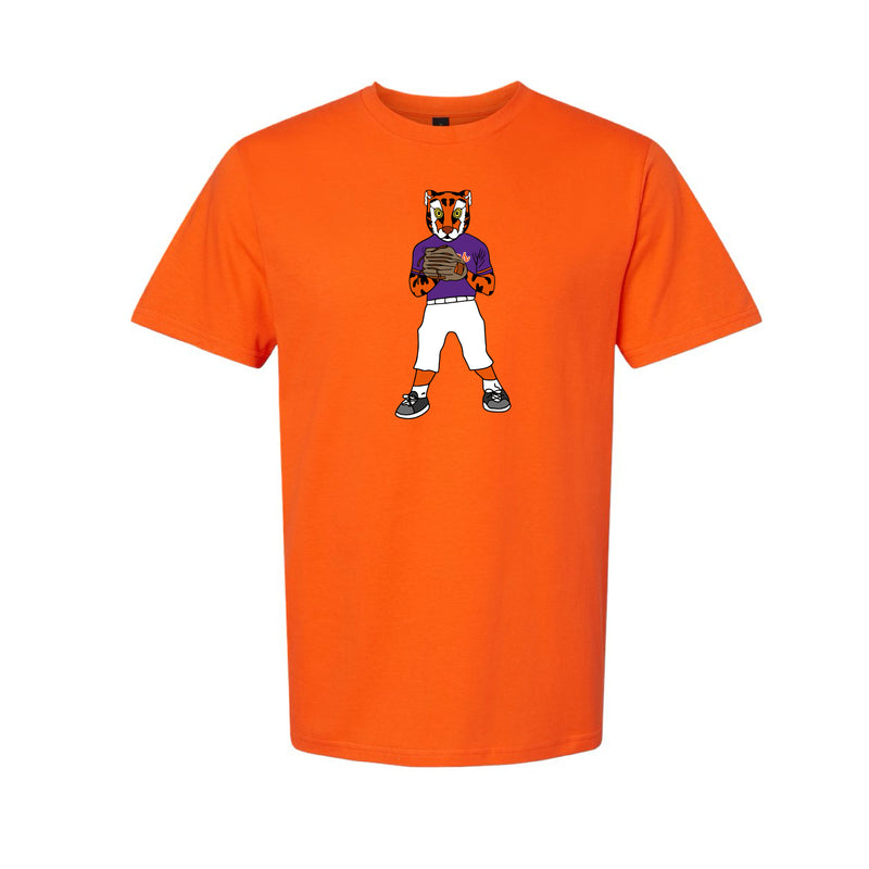 The Pitching Tiger | Orange Tee