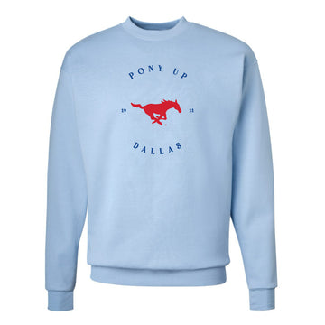 The Pony Up Dallas | Light Blue Sweatshirt