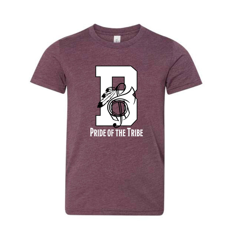 The Pride of the Tribe | Heather Maroon Youth Tee