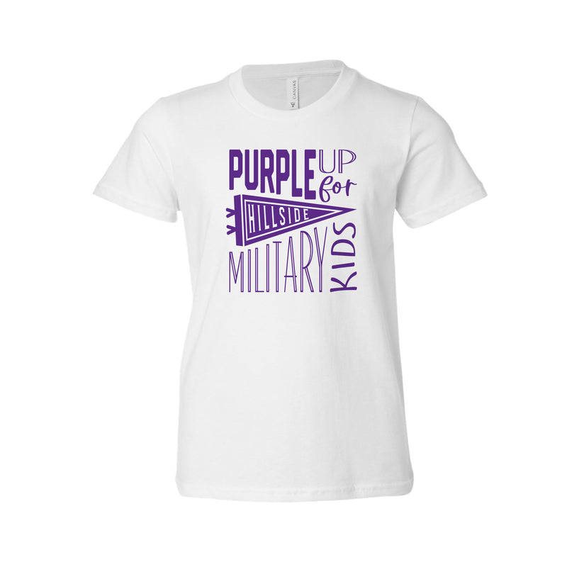 The Purple Up | White Youth Tee