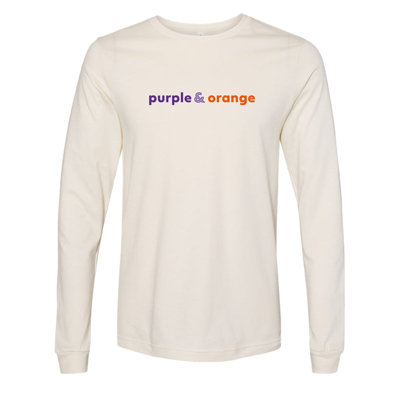 The Purple & Orange | Natural Long Sleeve