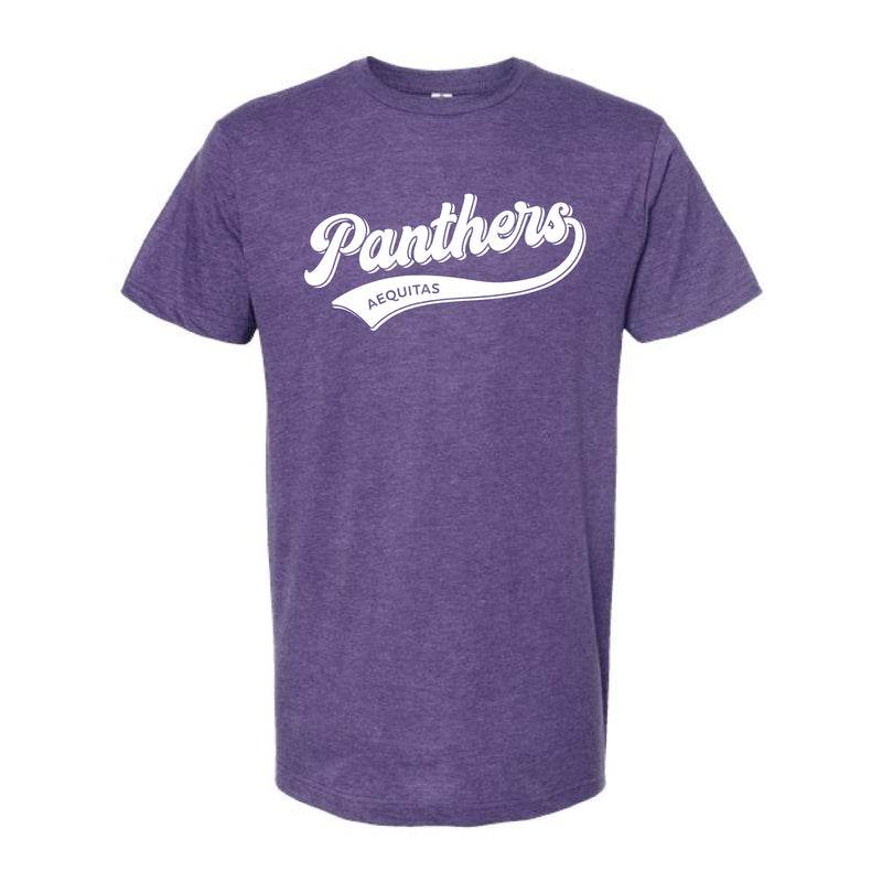 The Panthers Script | Heather Purple Oversized Tee