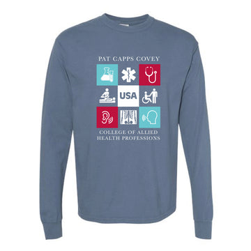 The Pat Capps Icons | Adult Vintage Denim Long Sleeve Tee