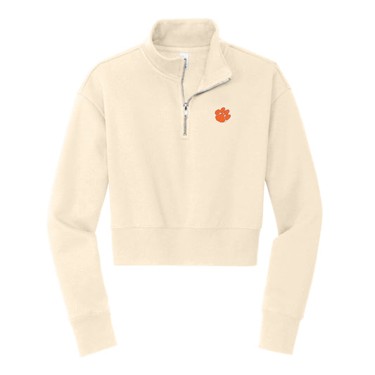 The Paw Logo | Gardenia 1/2 Zip Sweatshirt