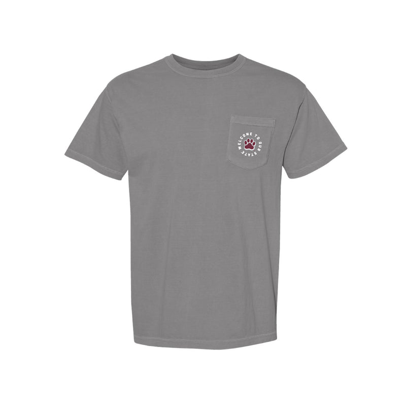 The Paw Spirit Circle | Grey Pocket Tee