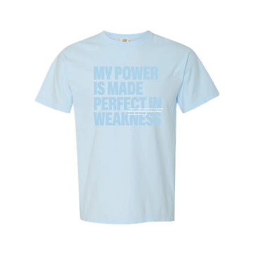 The Perfect in Weakness | Adult Chambray Tee