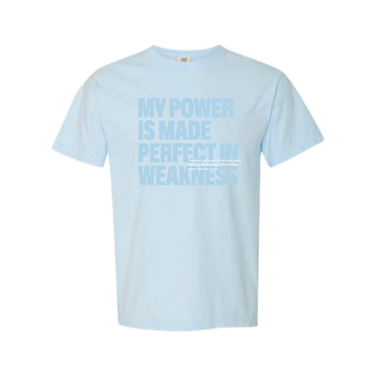 The Perfect in Weakness | Adult Chambray Tee