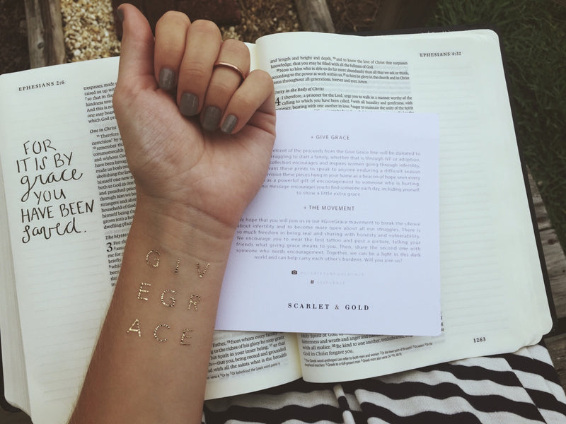 The Give Grace | Temporary Tattoos