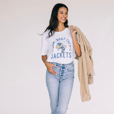 The How 'Bout Them Jackets | White Tee