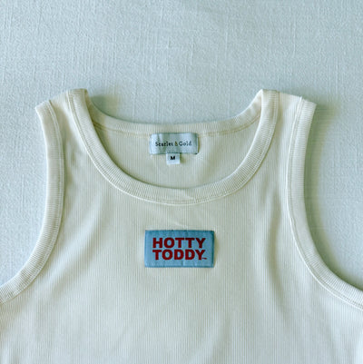 The Bone Liz Ribbed Tank | Hotty Toddy Woven Label