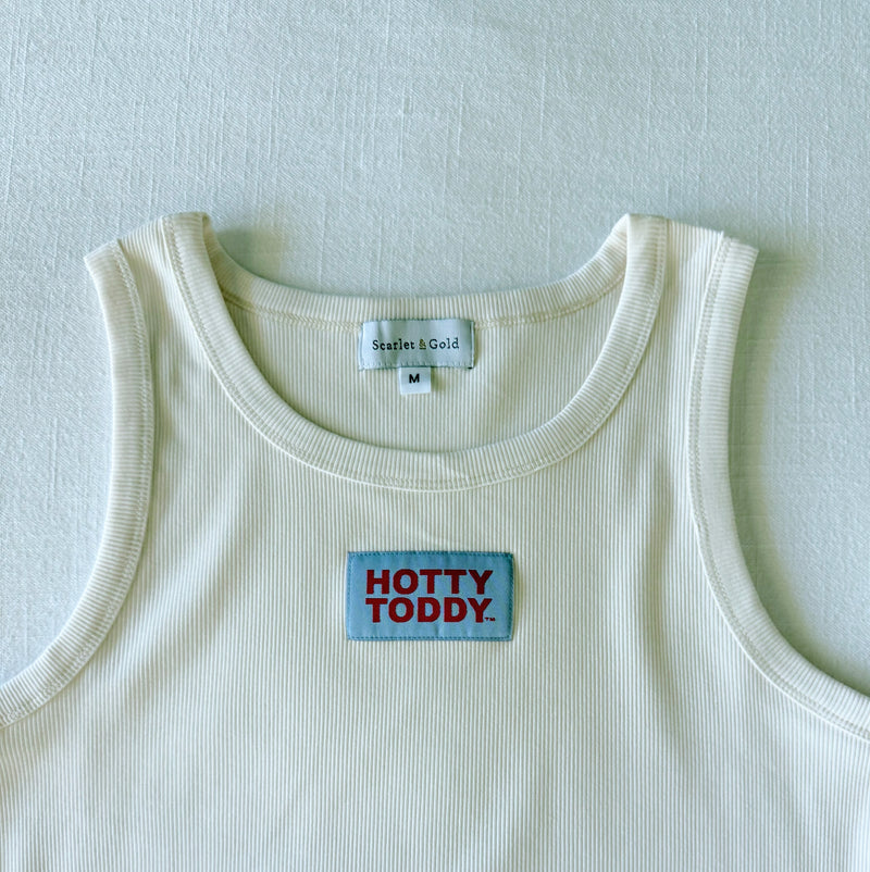 The Bone Liz Ribbed Tank | Hotty Toddy Woven Label