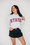 The Alli Tennis Skort Hail State Woven Label | Black
