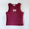The Alli Ribbed Tank Hail State Woven Label | Youth Maroon