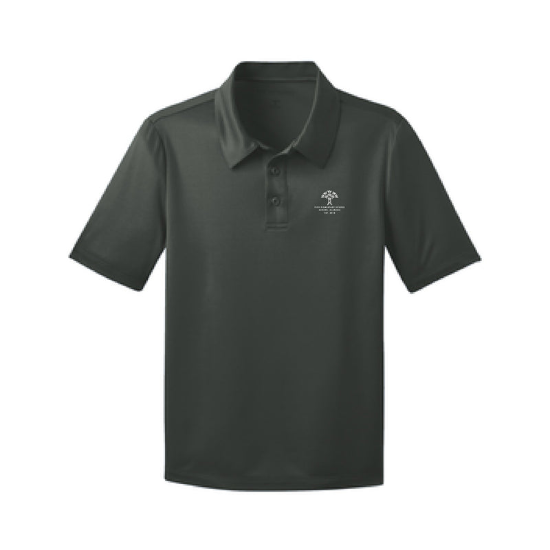 The Pick Elementary Logo | Steel Grey Youth Polo